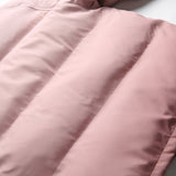 Unisex Winter Cotton Coat Gradient Hooded Cotton-Padded Coat Embroidered Cotton-Padded Coat