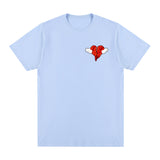 Kanye West Heart Hip Hop T-shirt Vintage Cotton Men T Shirt