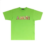 Amiri T Shirts Fashion Brand T Shirt Short Sleeve T-shirt Blouse