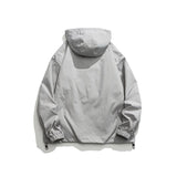 Unisex Jacket Vintage Sports Hooded Jacket Loose Casual Spring and Autumn Coat