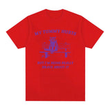 My Tummy Hurts Raccoon Funny Meme Graphic T Shirts for Men