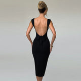 Women Dresses Summer Sexy Backless Slim Fit Long Skirt Vest Dress