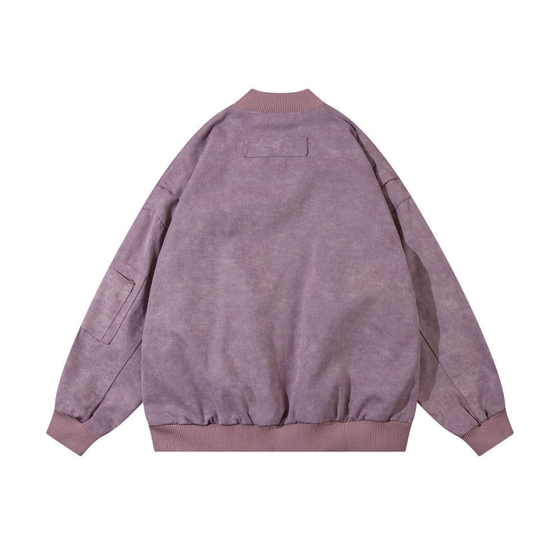 Men Jacket Coat Jacket Men's Autumn and Winter Casual Loose Baseball Uniform Pilot