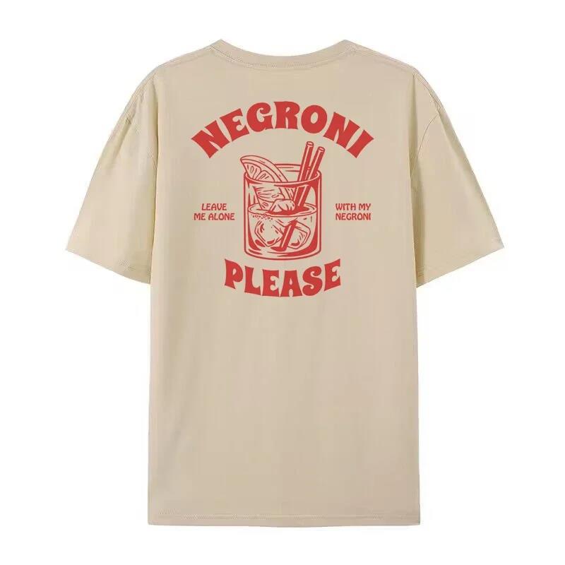 Negroni Please Graphic T-Shirts Vintage Streetwear Women