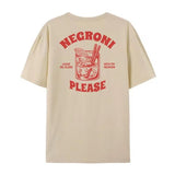 Negroni Please Graphic T-Shirts Vintage Streetwear Women