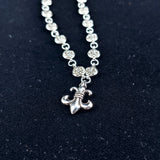 Chrome Hearts Necklace Anchor Scout Flower Men's and Women's Vintage Cross Chain