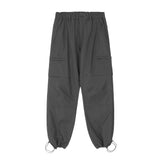 Men Sweatpants Solid Color Pocket Cargo Pants Men Loose Casual Straight Trousers