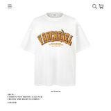 American vintage street T-shirt pure cotton retro men's and women's summer loose