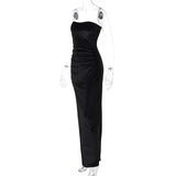 Women Dresses Winter Sexy Slit Slim Fit Dress