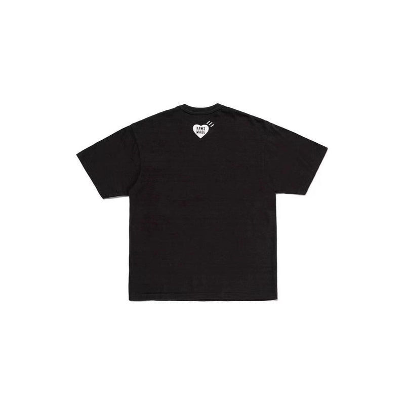 Men T-shirts Bat Print Loose Casual Short Sleeves