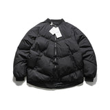 Unisex Winter Cotton Coat Baseball Collar Cotton-Padded Clothes Retro Loose Puffer Cotton-Padded Clothes