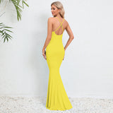Women Date Dress Summer Sexy Slim Strap Fishtail Skirt