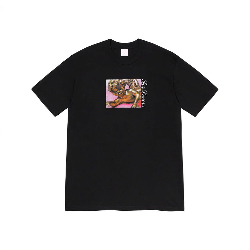 Mens T-shirts 20FW Lovers Tee Golden Man logo round neck short-sleeved T-shirt pure cotton bottoming shirt