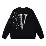 Vlone Sweatshirts Autumn and Winter Small Plane Letter Pattern