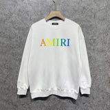 Amiri Long Sleeved Shirt Fashion Brand Crew Sweatshirts round Neck Sweater