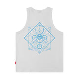 Men Vest Summer Letter Print Sleeveless T-shirt Loose Sports Vest