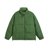 Unisex Winter Cotton Coat White Duck down Jacket