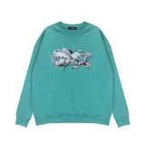 Amiri Long Sleeved Shirt Fashion Brand Crew Sweatshirts round Neck Sweater