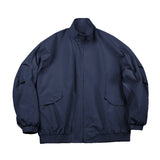 Unisex Jacket Vintage Waterproof Jacket for Men Loose Stand Collar Coat