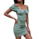 Women Dress Hip Skirt Knitted Dress