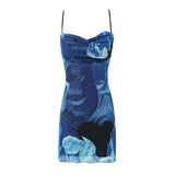 Women Dresses Summer Mesh Sling Dress Backless Sexy Skirt (Xds0414)