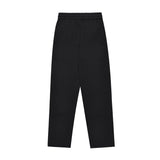 Men Sweatpants Solid Color Casual Trousers Elasticated Pants Wide-Leg Overalls