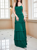 Corset Dress Sling Green Dress