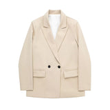 Women Suits Autumn Suit Double Breasted Casual Ol Career Women's Suit Jackets
