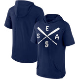 MLB T-Shirts MLB Baseball Hooded Short Sleeve T-Shirt Men's Sports