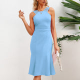 Women Date Dress Slim Fit Flare Skirt Sexy Dress