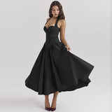Women Dresses Spring Sexy Elegant Dress V-neck Dress (Csm202403)
