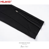 MIJKO Mens Vintage Pants Wide-footed Flared Pants Trousers