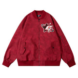 Men Jacket Coat Ins Embroidered Letter Baseball Uniform Jacket Men Autumn and Winter Loose