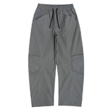 Men Sweatpants Wide Leg Trousers Men Loose Pleated Solid Color Casual Tapered Sports Trousers with an Elasticated Waist