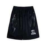 Gallery Dept Men Shorts European and American Street Trendy Gallery Dept Summer New Web Pants Splash Paint Leisure Sports Five-Point Beach Shorts Straight