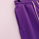 Denim Tears Outfit:Hoodie/Sweatpants (Separate Purchase Options) Kapok Letter Hooded Sweater Trousers Sports Suit