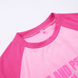 Women T-shirt Summer Slim Fit Short Lettered Casual T-shirt Top