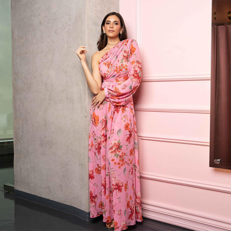 Women Dresses Sexy Long Sleeve Floral Dress Dress (Zns0409)