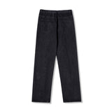 Men Jeans Vintage Zipper Adjustable Men and Women Straight-Leg Trousers