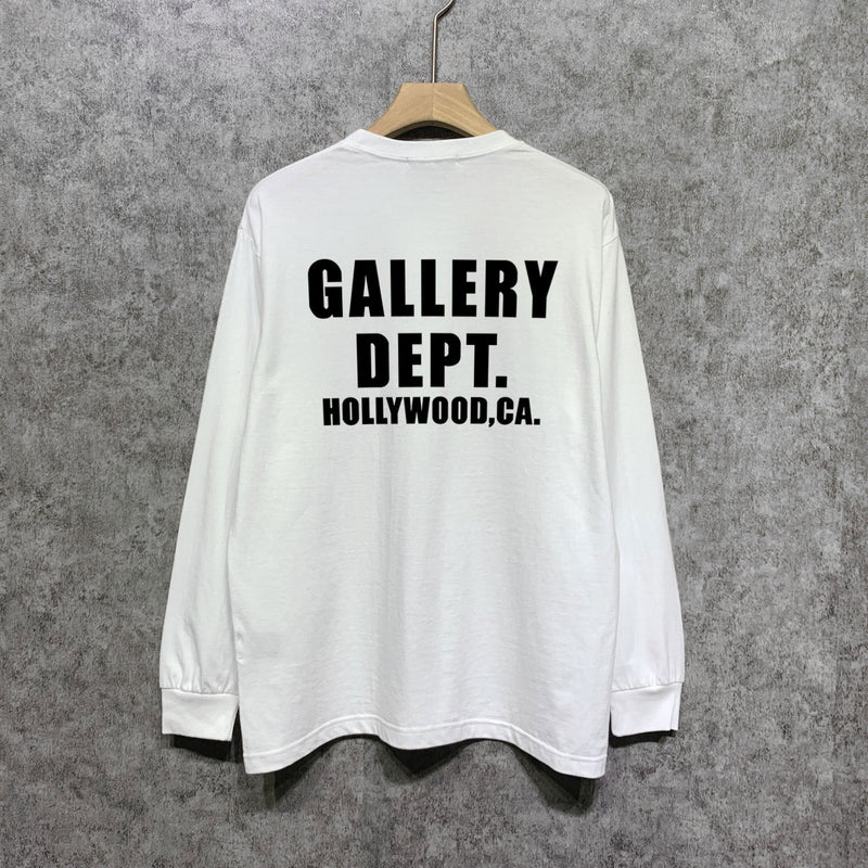 Gallery Dept Long Sleeved Shirt Fashion Brand Long Sleeve Long-Sleeved T-shirt Blouse