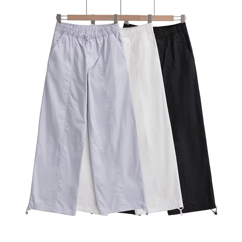 Women Sweatpants Elastic Waist Thin Long Pants Jazz Pants Casual Pants