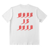 Men T Shirt Vintage Letter Print Short Sleeve Men's and Women's T-shirt