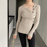 Women Cardigan Sweater V-neck Long Sleeve Cardigan Top 8t8318