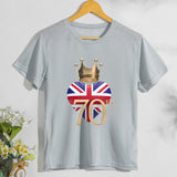Inspired by Queen's Platinum Jubilee 2022 Elizabeth 70 Years T-shirt T-shirt Short Sleeve Loose