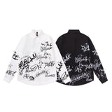 Unisex Jacket Autumn Graffiti Loose Shirt