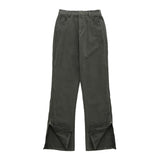 Women Sweatpants Casual Straight-Leg Casual Pants Letter Embroidery Side Zipper Men's and Women's Trousers