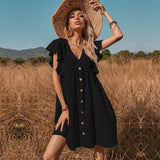 Women Dress V-neck Dress