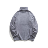 Unisex Sweater Winter Solid Color Turtleneck Sweater
