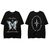 Men T Shirt Hip Hop Graffiti Printing Short Sleeve T-shirt