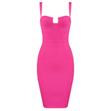 Women Dresses Sexy Bandage Dress Sling Slim-Fit Sheath Dress Banquet Party Dress (Ont0408)